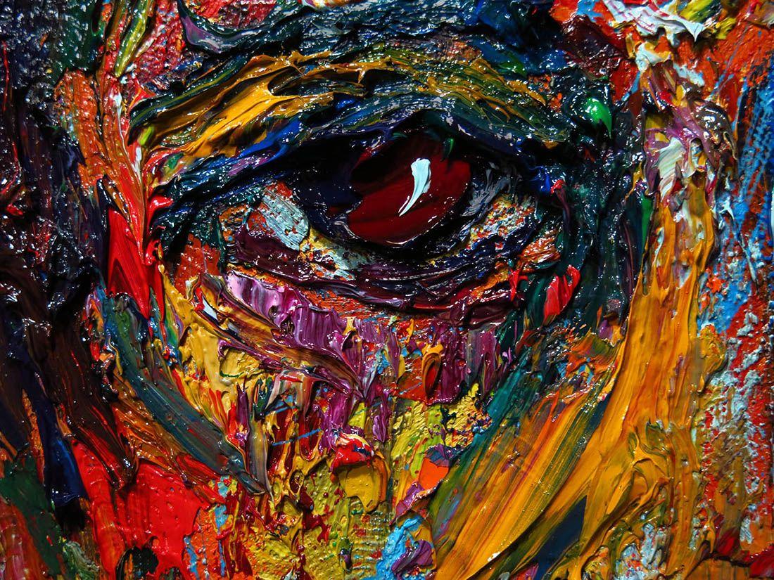 UNTITLED x1439 - Quadro ad olio originale, Pittura, Olio su tela - Painting Impressionismo di David Padworny
