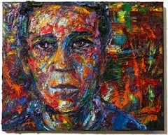 UNTITLED x1439 - Quadro ad olio originale, Pittura, Olio su tela