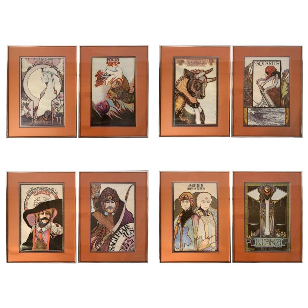David Pallidini, Complete Set of Zodiac Posters, 1969