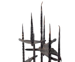 Mid Century Brutalist Iron Sculpture, Israeli Master David Palombo