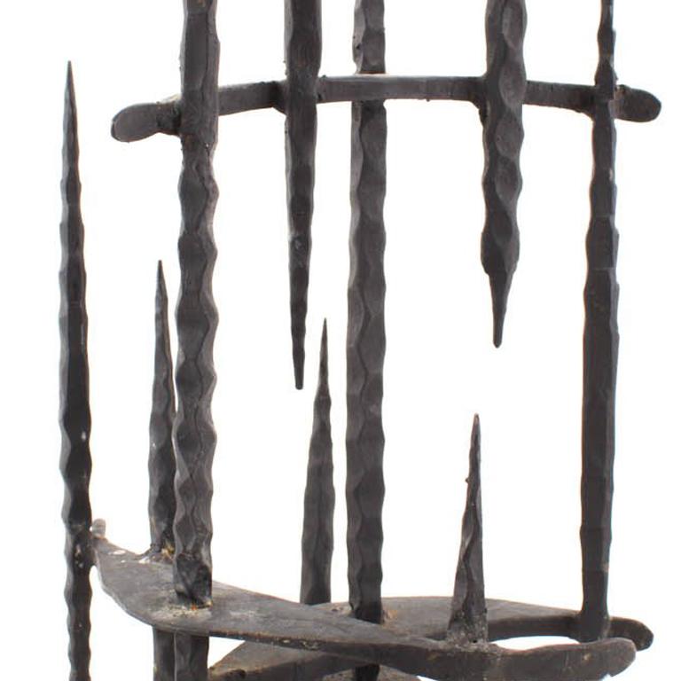 Mid Century Brutalist Iron Sculpture, Israeli Master David Palombo 2
