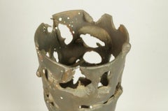 David Palumbo Brutalist Iron Candleholder