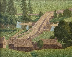 British impressionist impasto painting of Swaledale, North Yorkshire Dales