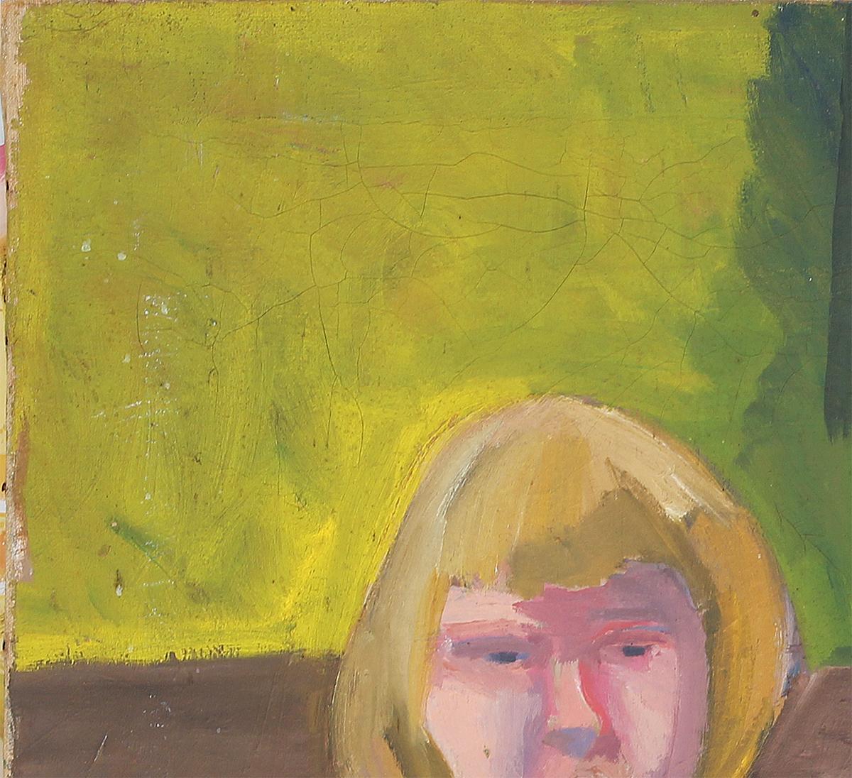 Abstraktes, figuratives Impressionistisches Gemälde zweier Mädchen, David Park zugeschrieben im Angebot 2
