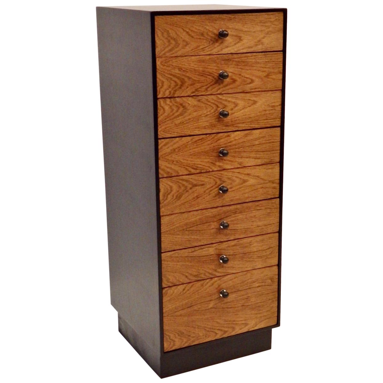 David Parmelee for Founders Ebonized Case Lingerie Linen Chest