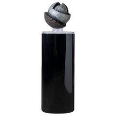 David Partridge Omnidirectional Brutalist Nail Sculpture on Illuminated Pedestal