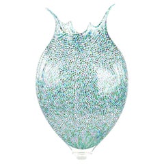 David Patchen Mid Century Colorful Blown Art Glass Vase