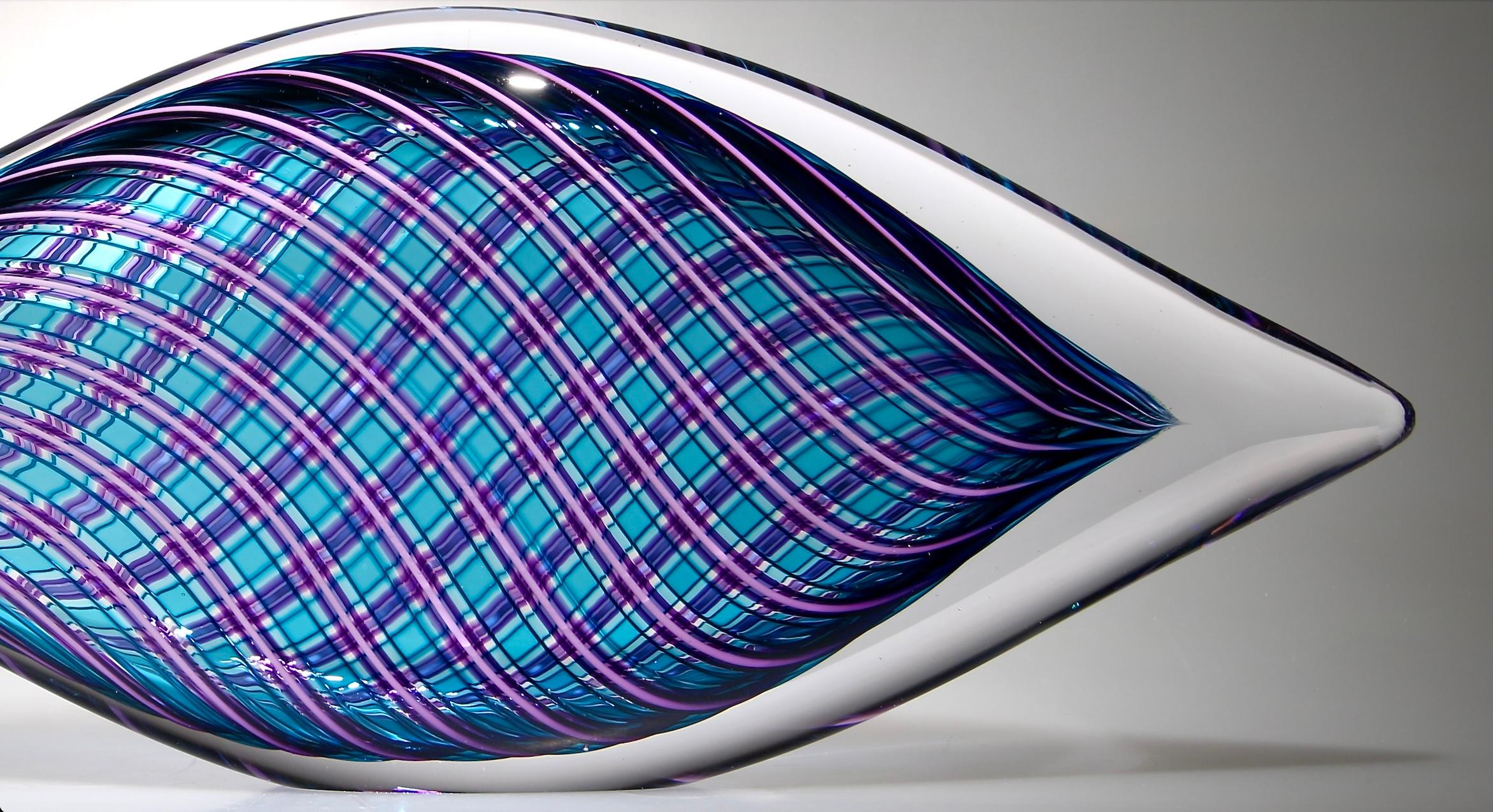 Aqua, Hyazinthe Piscine 7870 (Abstrakt), Sculpture, von David Patchen
