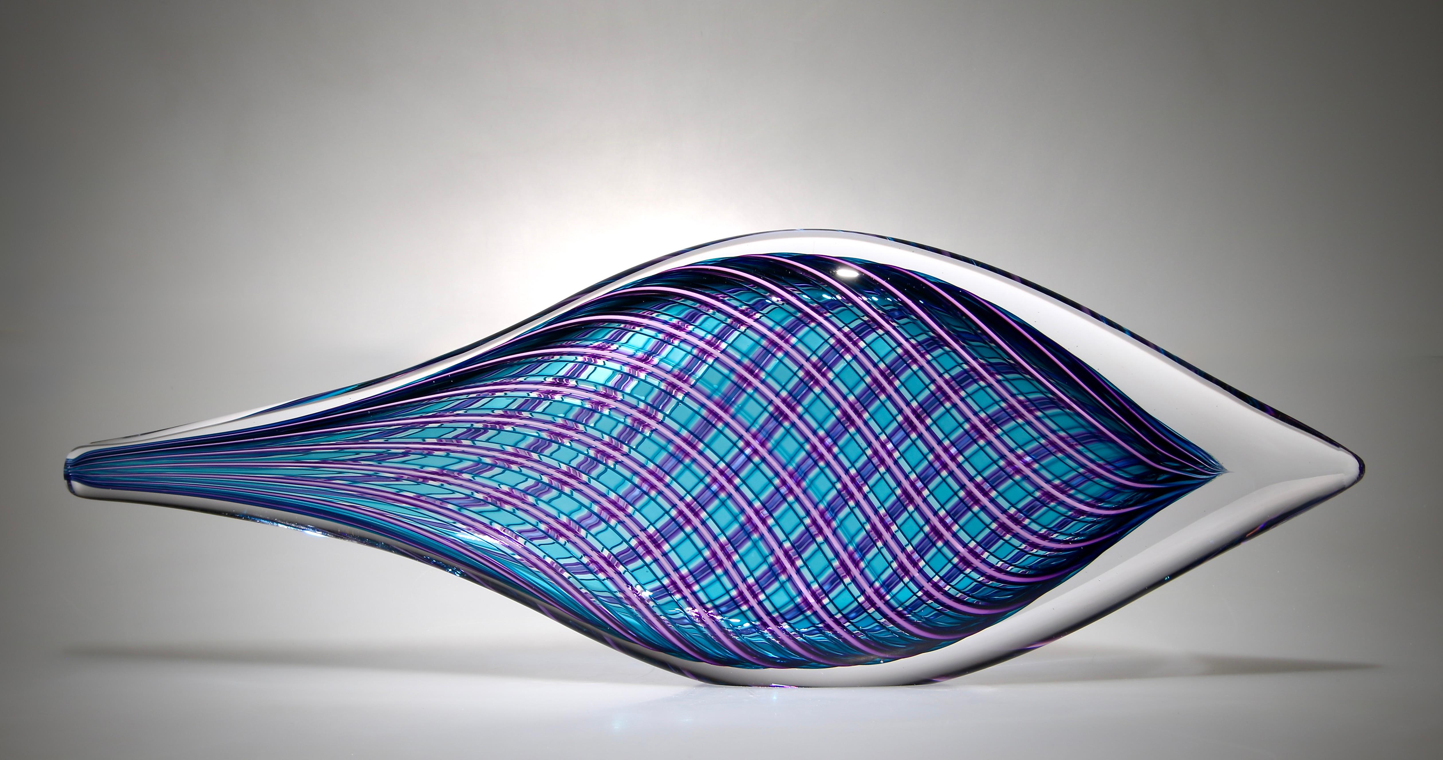 David Patchen Abstract Sculpture – Aqua, Hyazinthe Piscine 7870