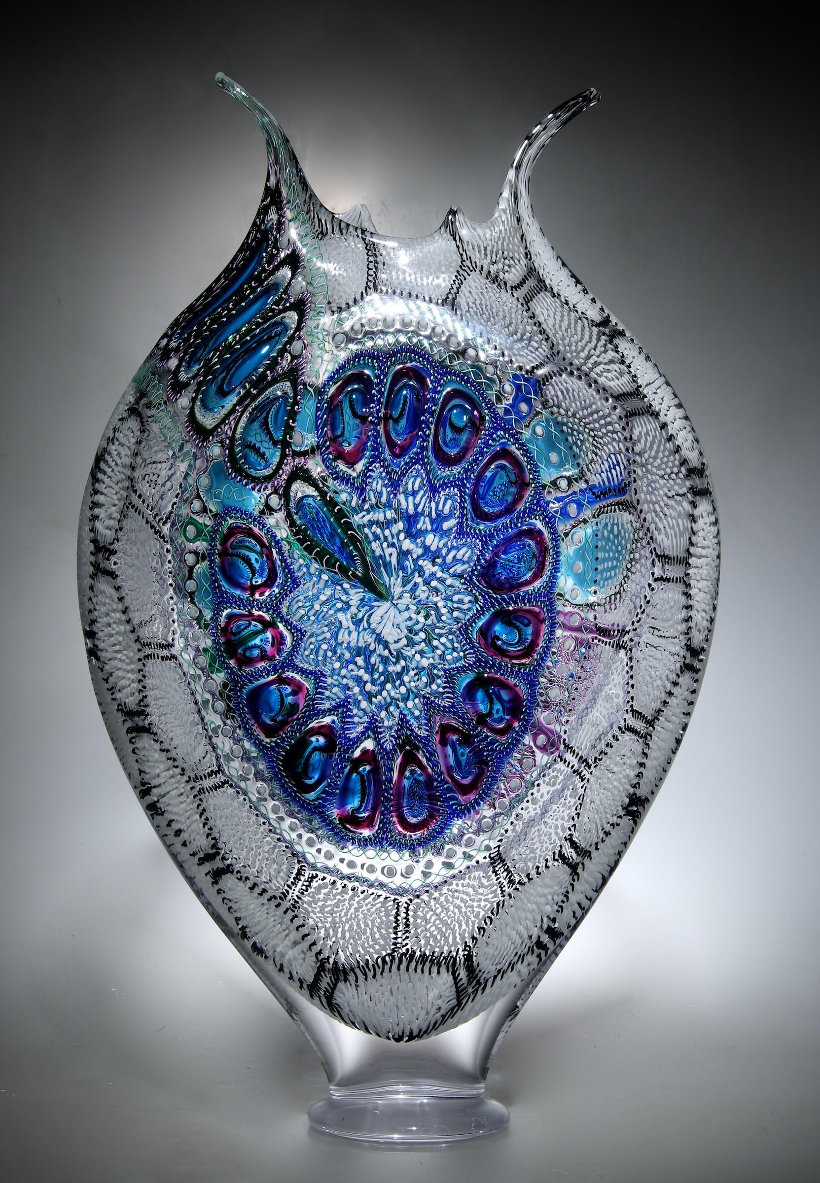 David Patchen Abstract Sculpture – Biolumineszierendes Foglio 6454