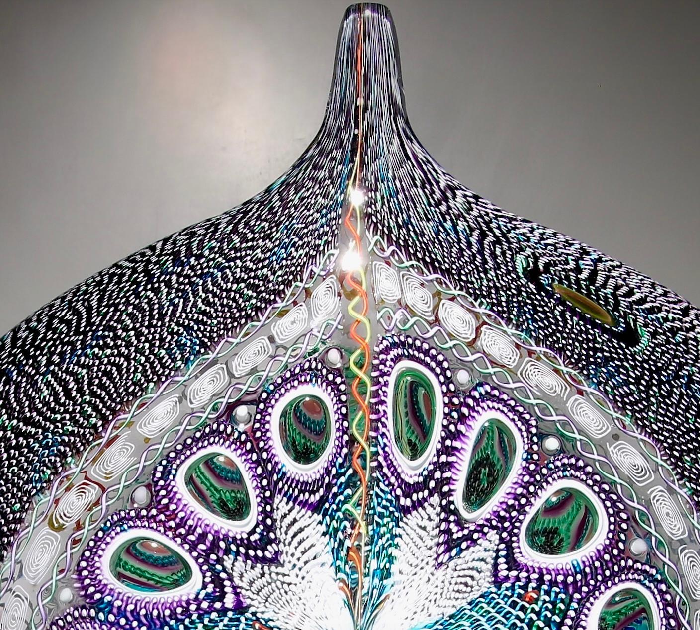 Ellisse indaco e giacinto - Sculpture di David Patchen