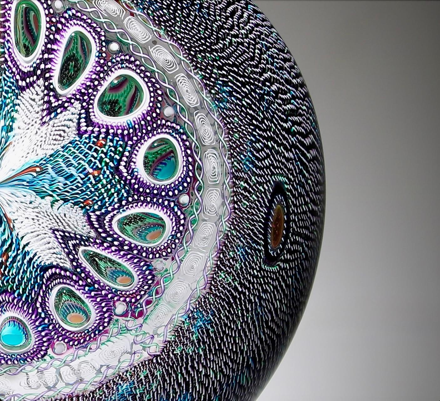 Ellisse indaco e giacinto - Sculpture Astratto di David Patchen