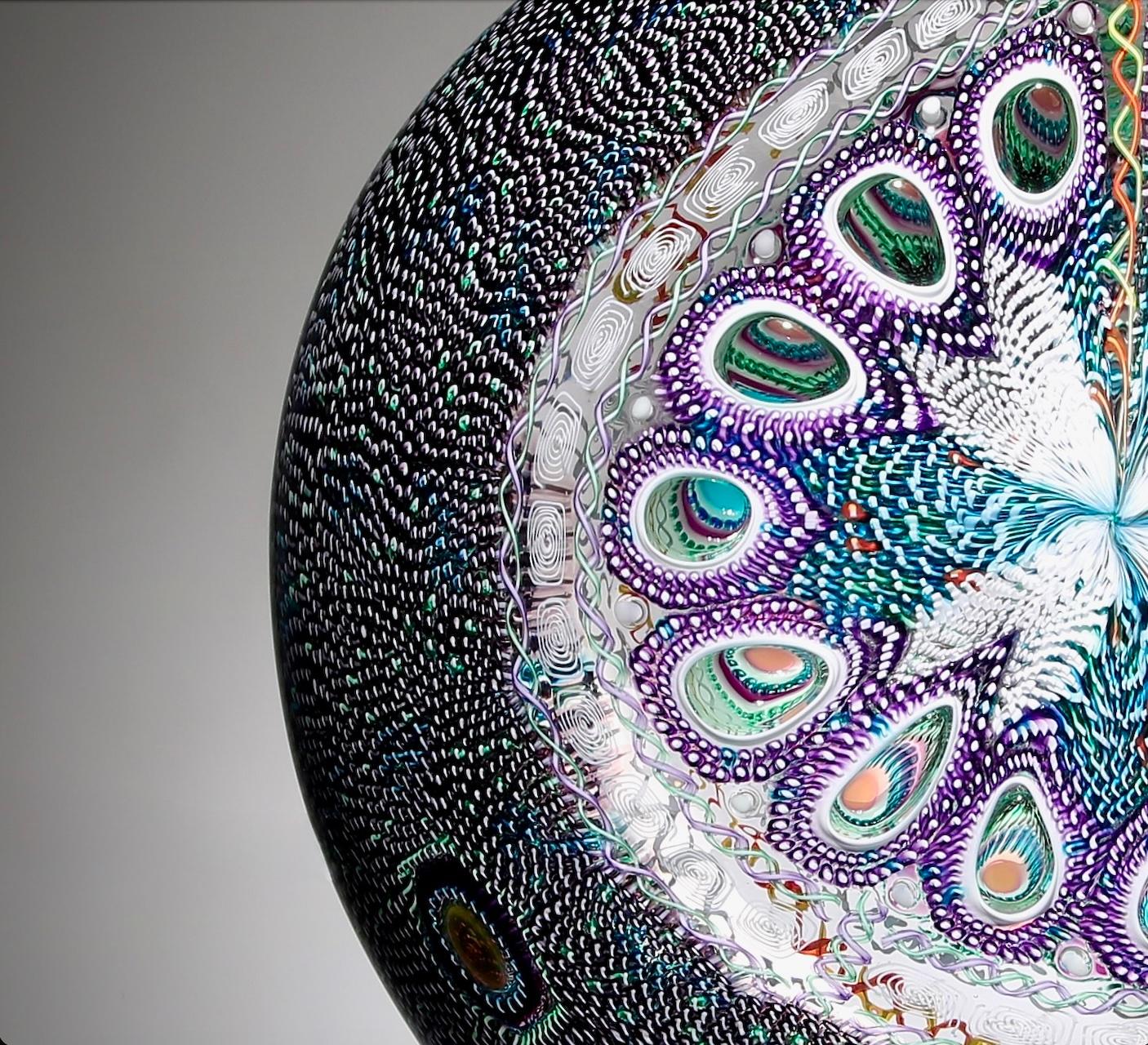 
David Patchen crea opere in vetro vivide e luminose utilizzando le antiche tecniche di soffiatura del vetro di canna e delle murrine, originariamente scoperte negli studi di soffiatura del vetro di Venezia. Patchen ha studiato presso lo Studio