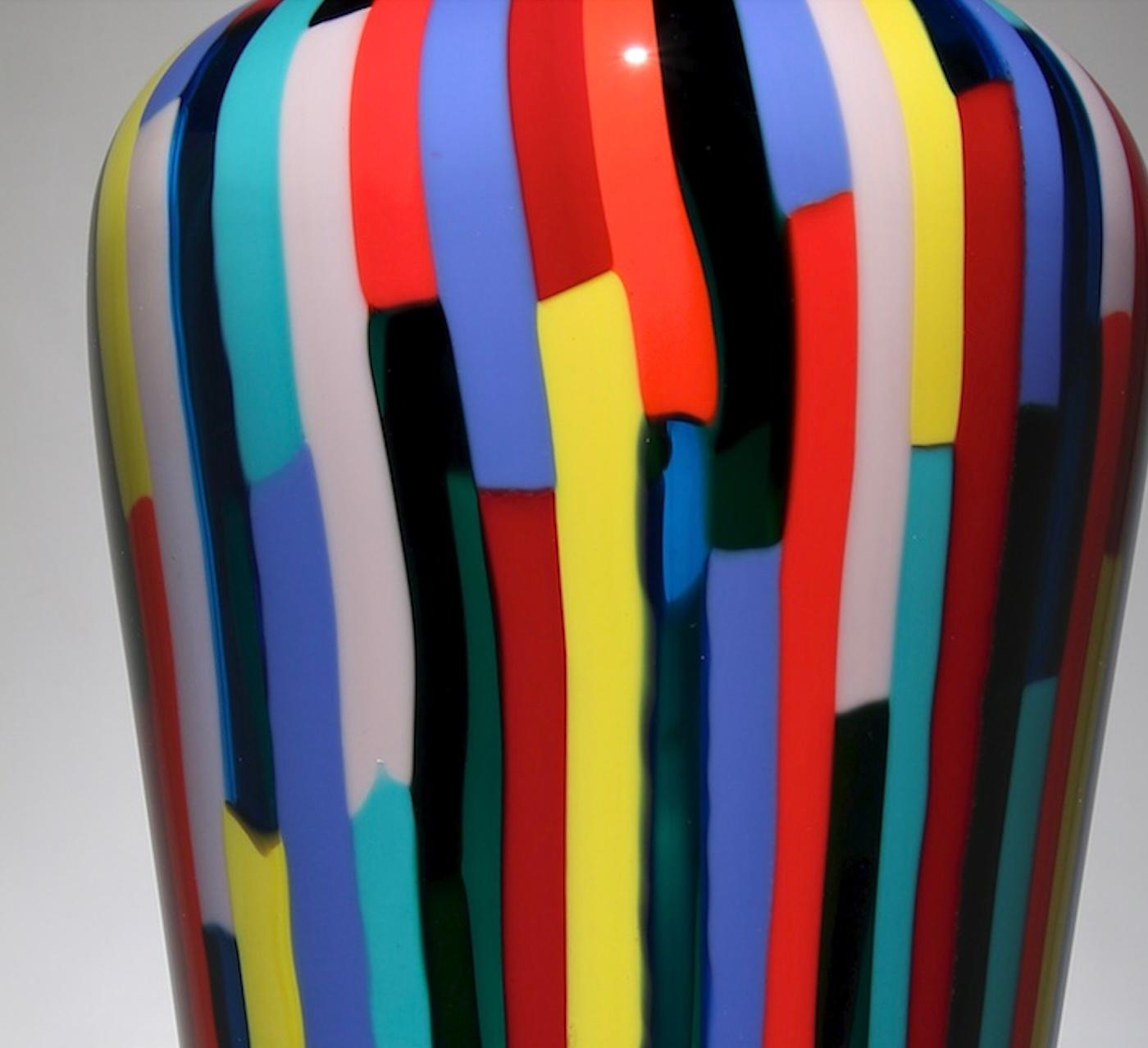 Mixed Cane Parabola 4476 - Contemporary Sculpture by David Patchen