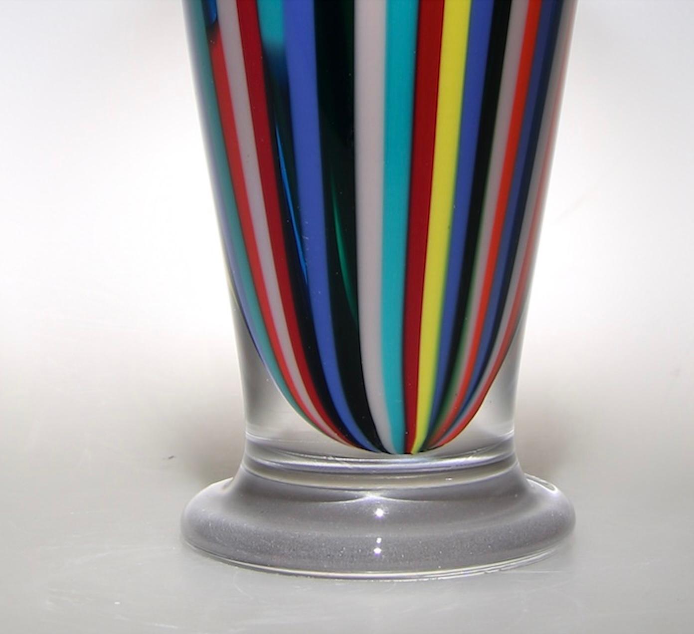 David Patchen creates vivid and luminous glass works using the time-honored techniques of cane and murrine glass blowing, originally discovered in the glass blowing studios of Venice. Patchen studied in the Public Glass studio in San Francisco under