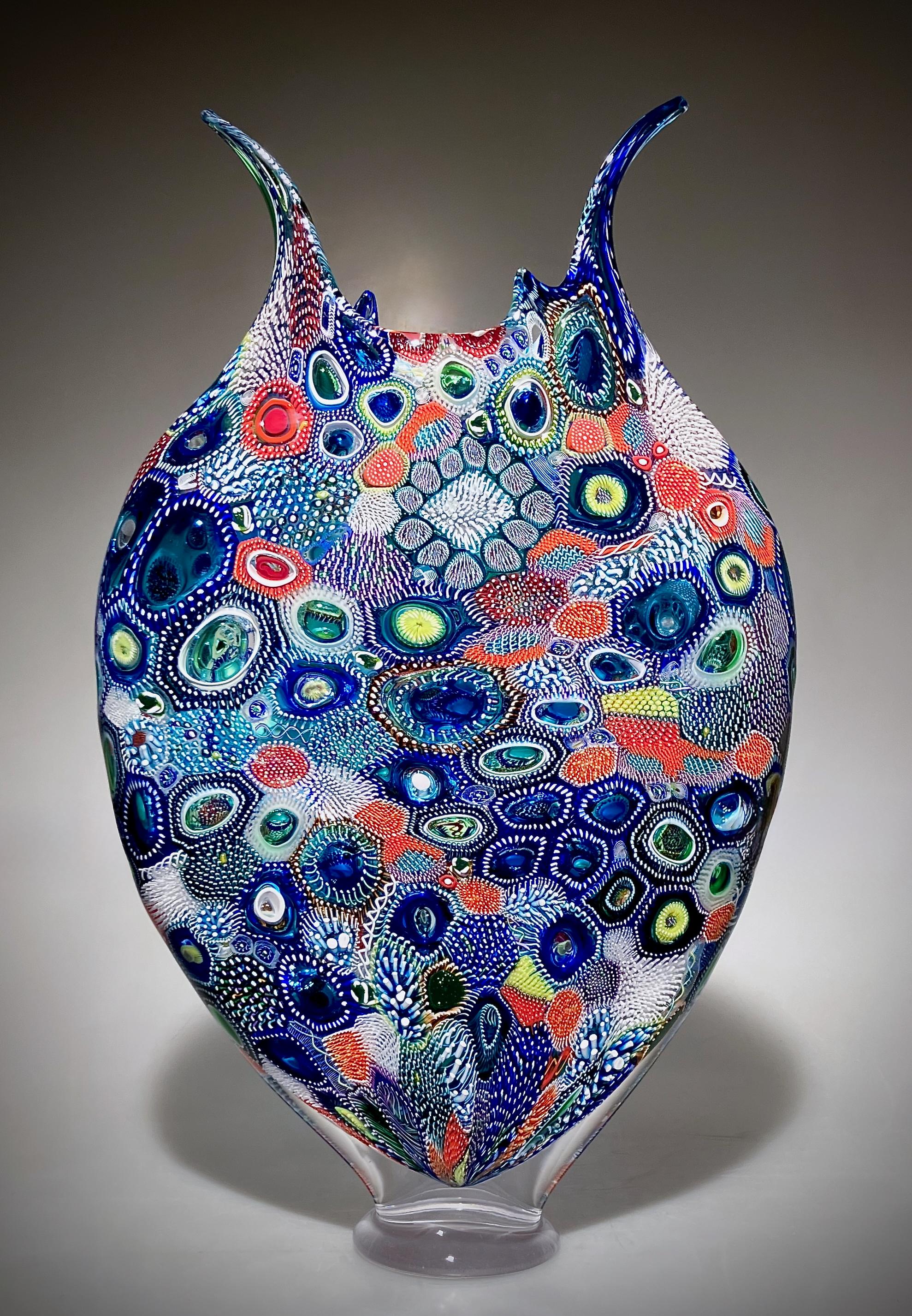 David Patchen Abstract Sculpture – Gemischt Murrine Foglio 5844