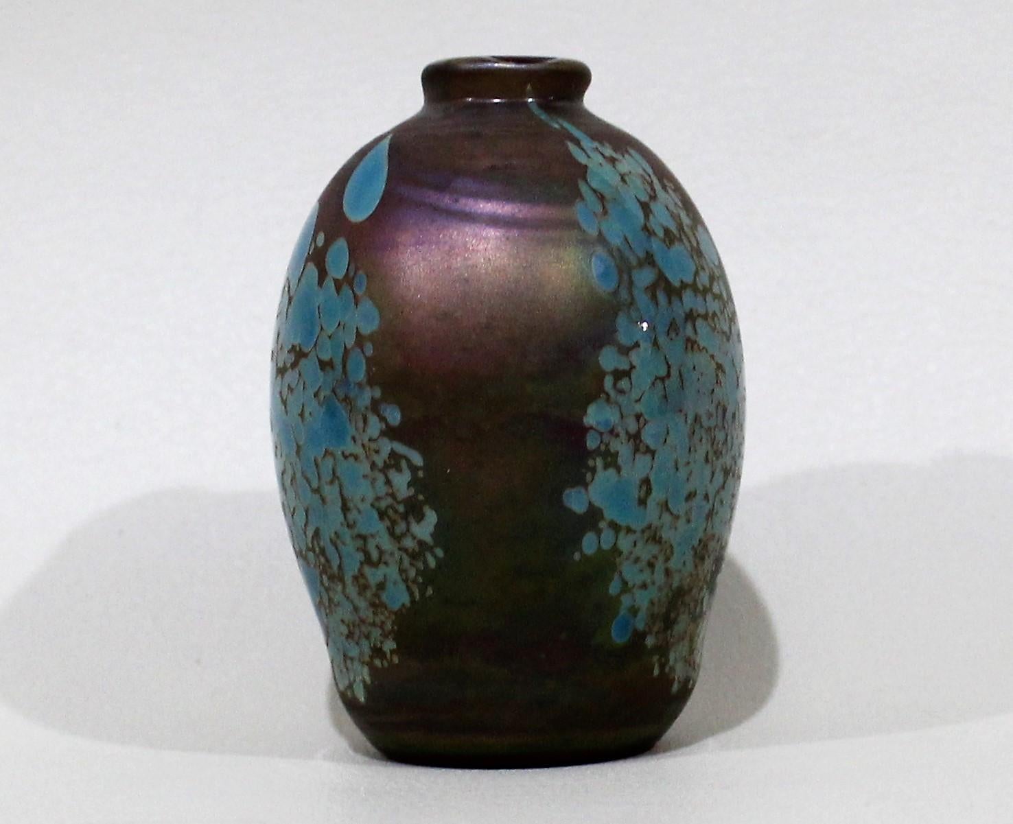 David Paterson art glass vase.