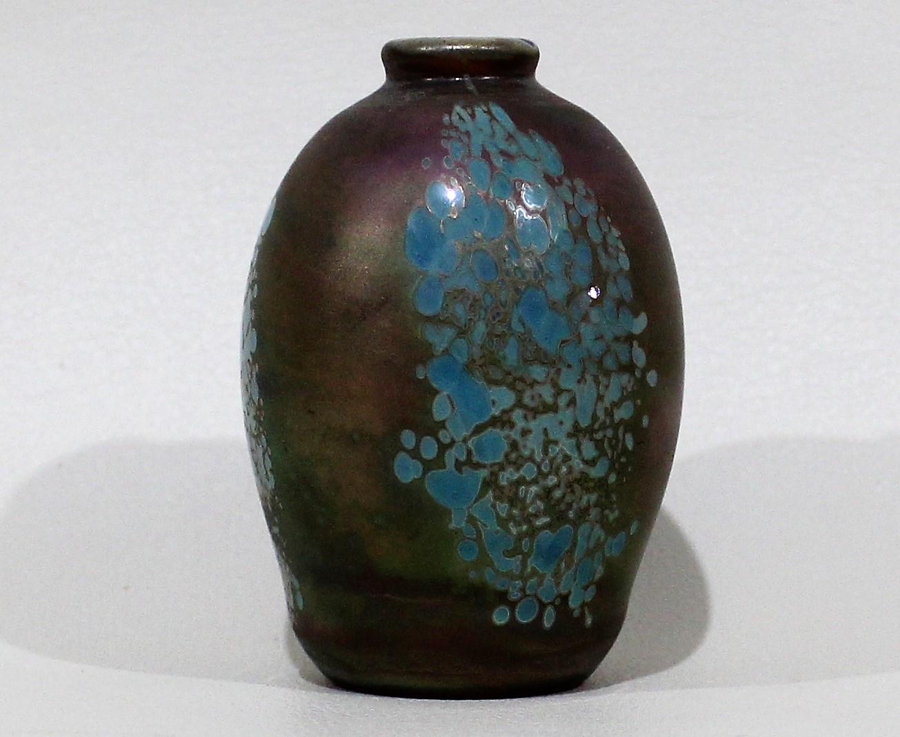 Canadian David Paterson Art Glass Vase For Sale