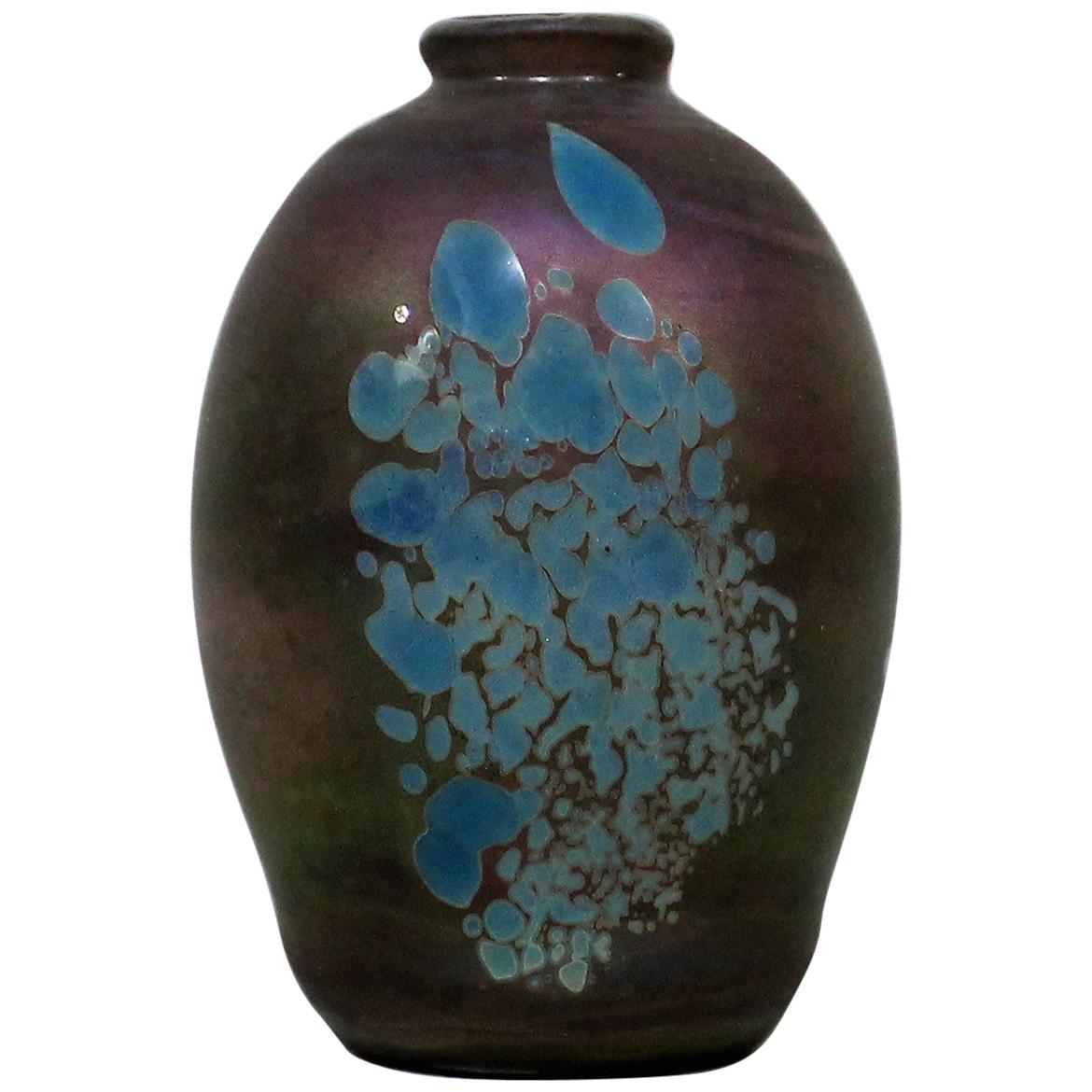David Paterson Art Glass Vase For Sale