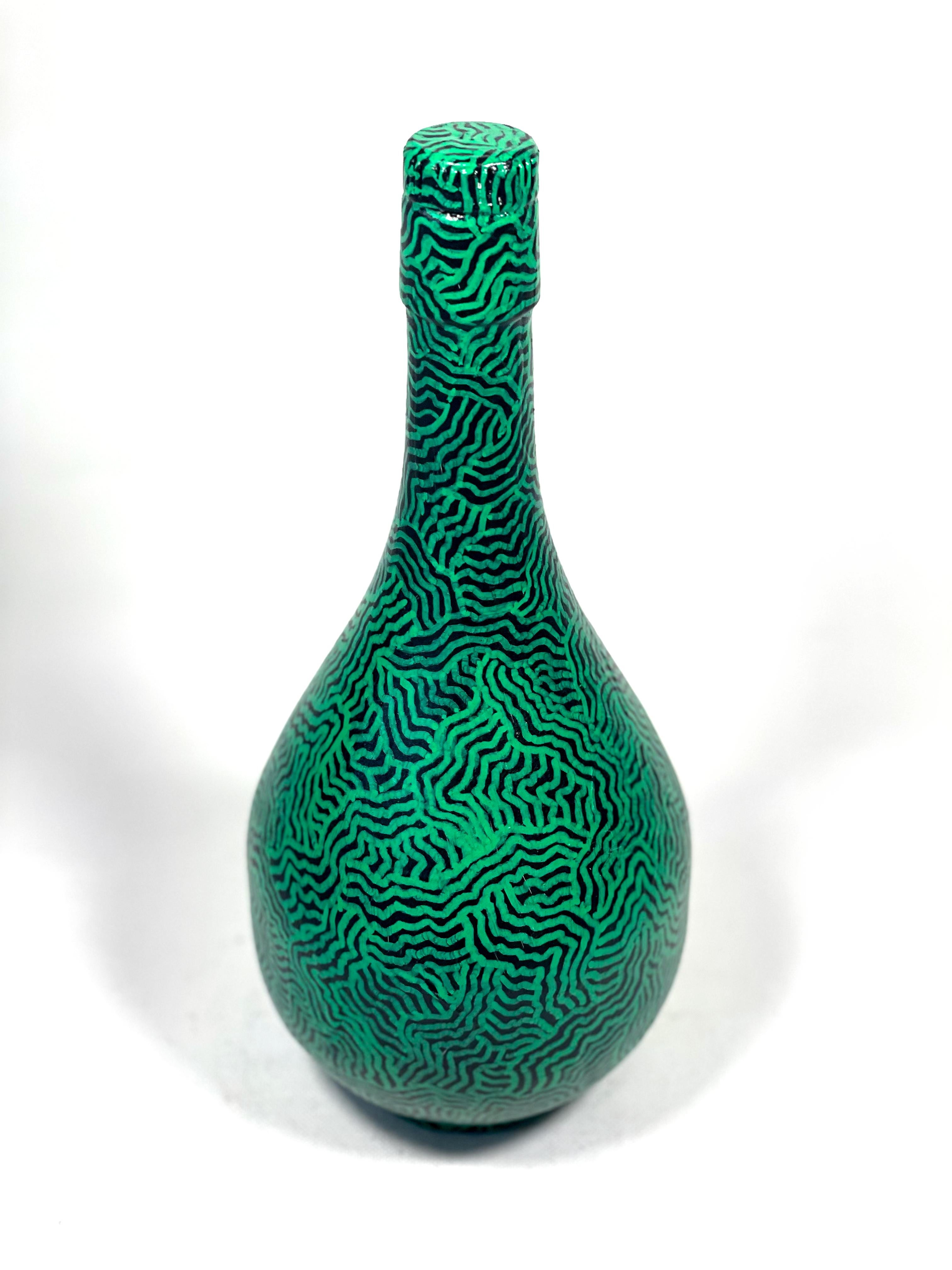 American Contemporary Art by David Paul Kay - The Bottle in Green For Sale 1