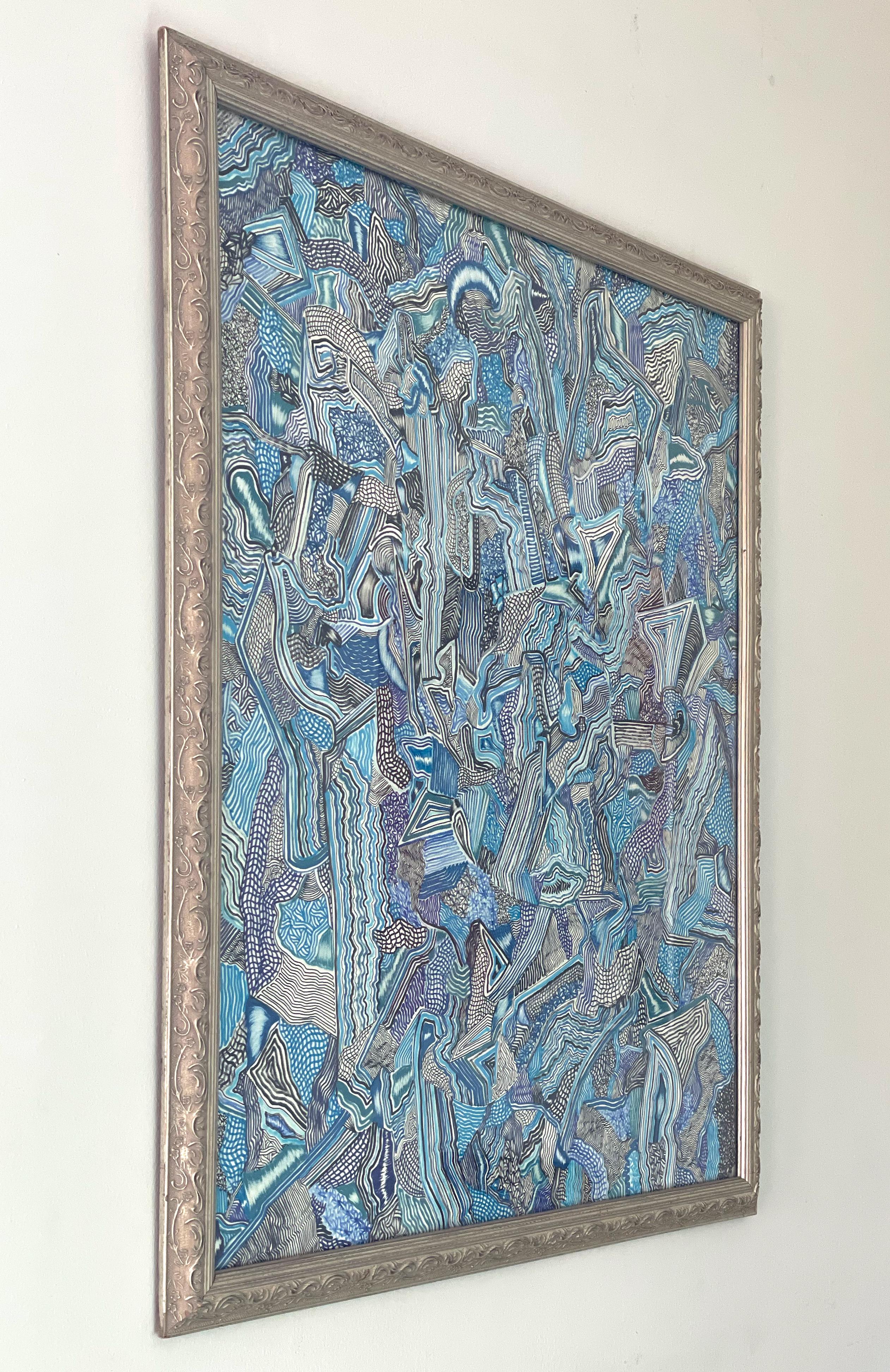 Arte Contemporanea Americana di David Paul Kay - Acquamarina in vendita 2