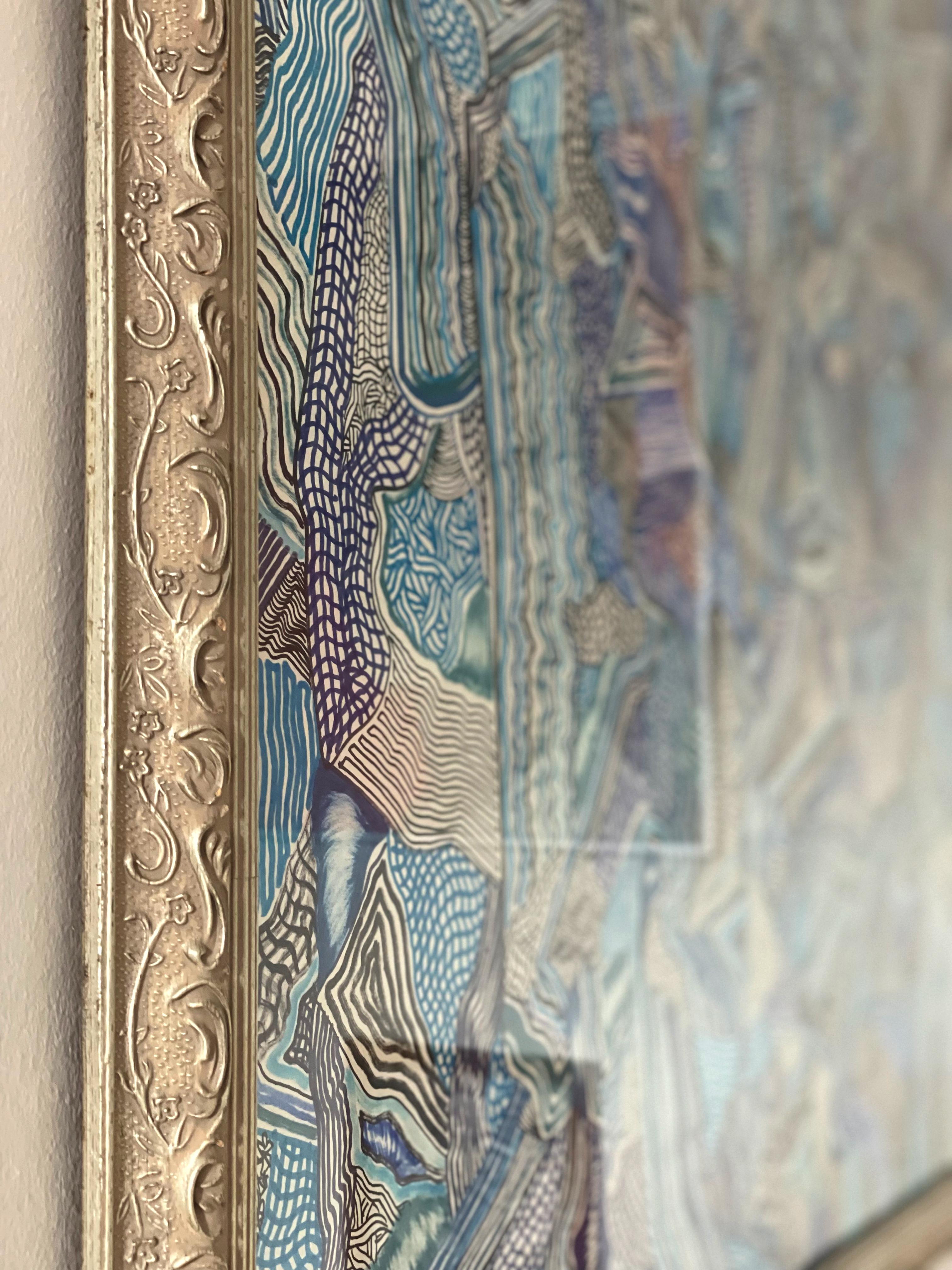 Arte Contemporanea Americana di David Paul Kay - Acquamarina in vendita 3