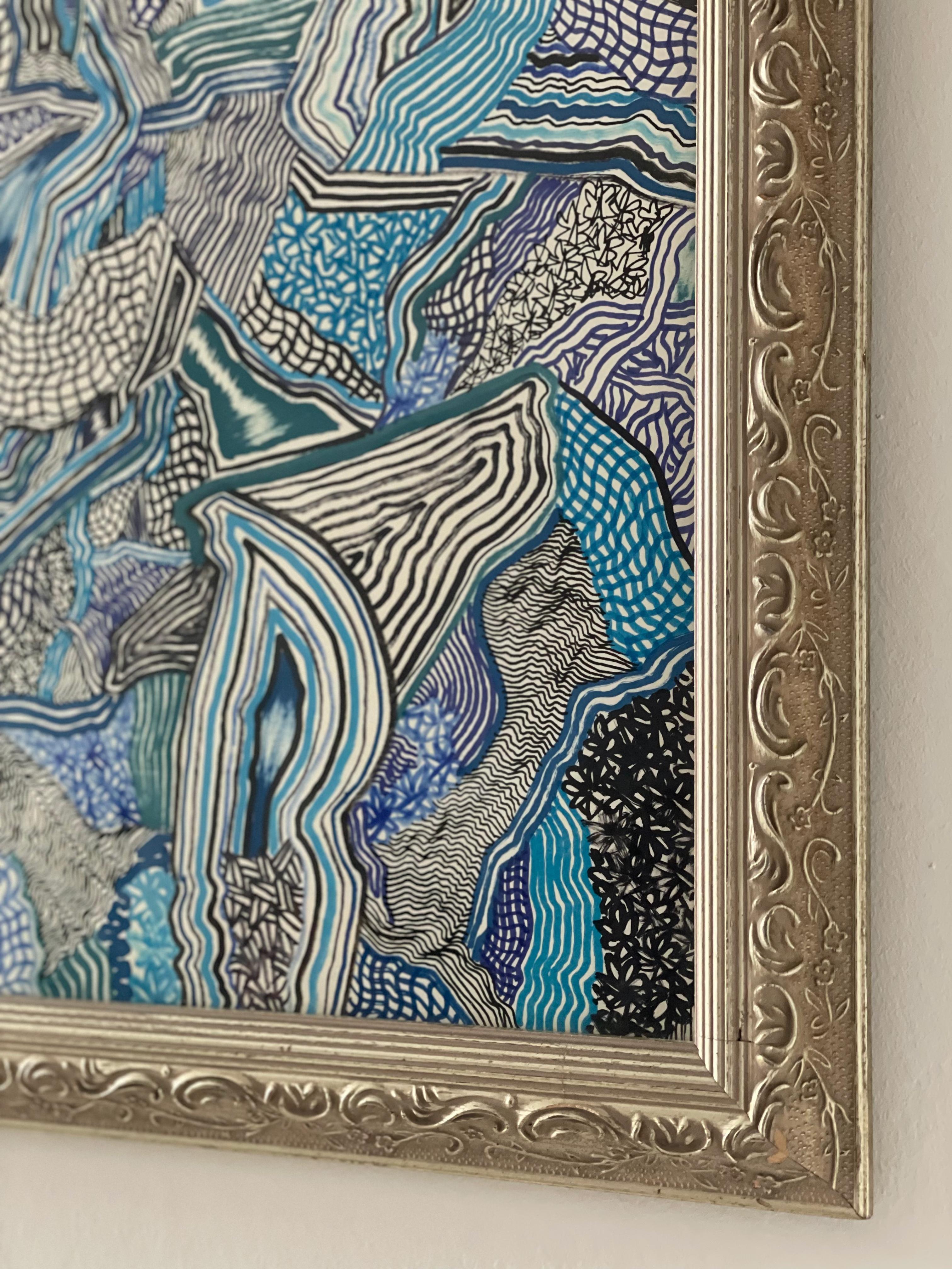 Arte Contemporanea Americana di David Paul Kay - Acquamarina in vendita 4