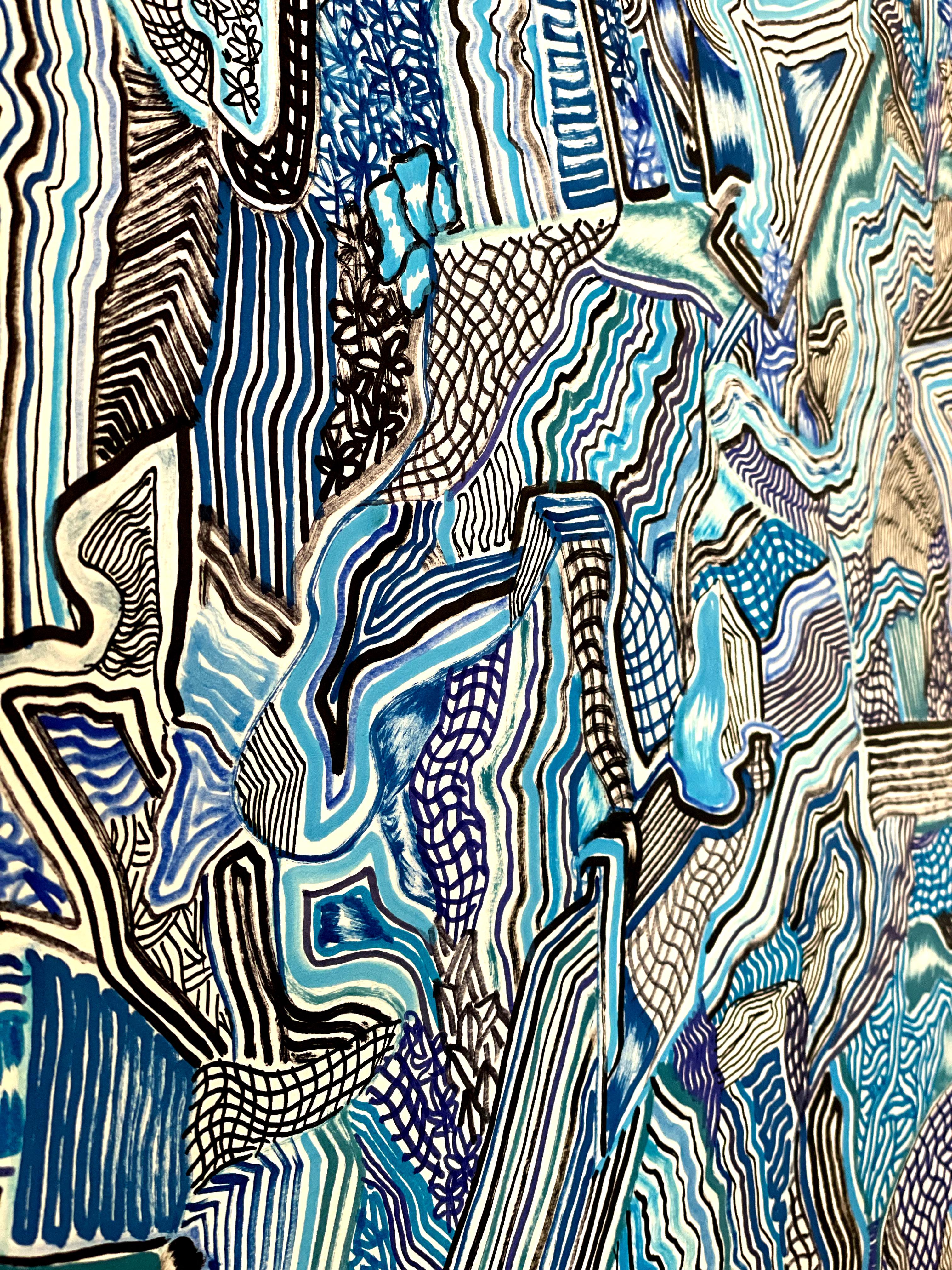 Arte Contemporanea Americana di David Paul Kay - Acquamarina in vendita 7