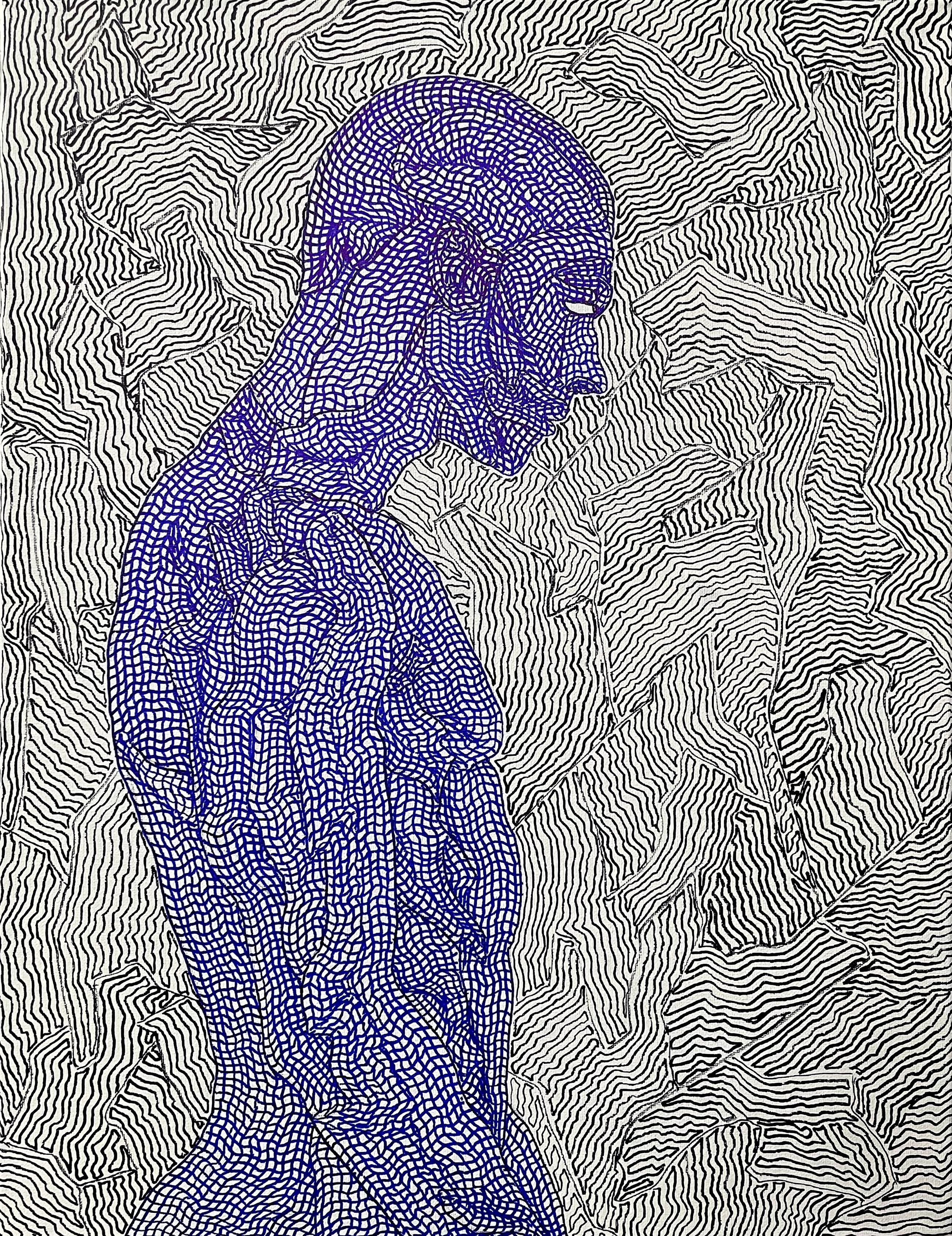 Figurative Painting di David Paul Kay - "Avanti" 2024