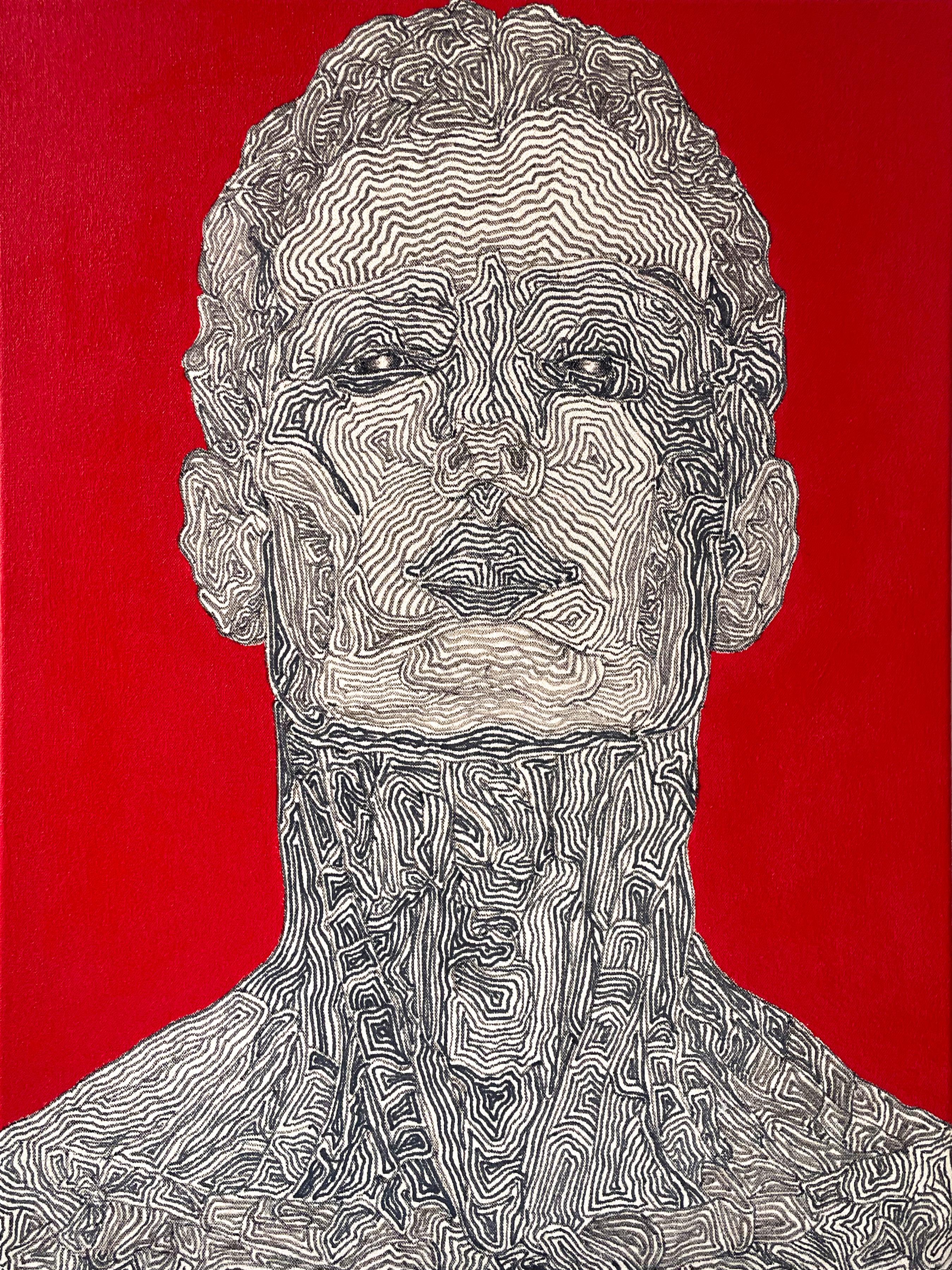 David Paul Kay Figurative Painting – „Der Phönix“ – Zeitgenössische figurative Malerei