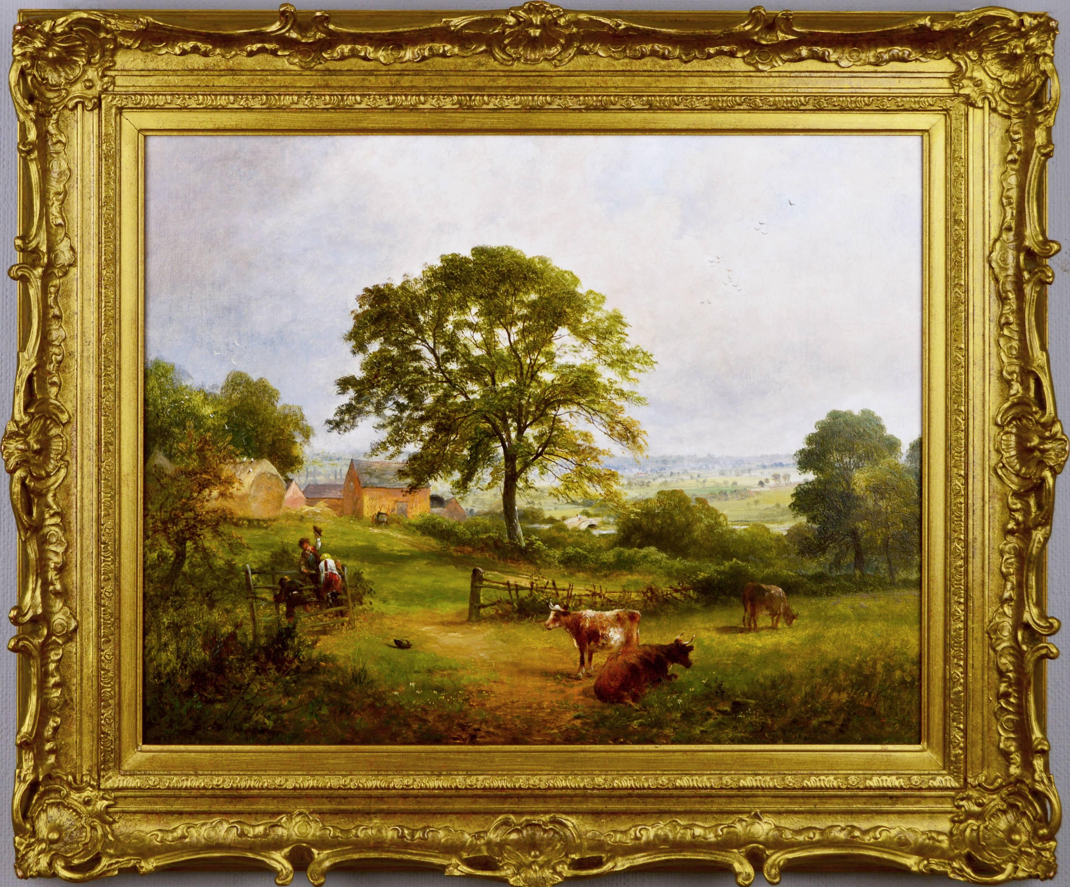 David Payne Landscape Painting - A Derbyshire Farm