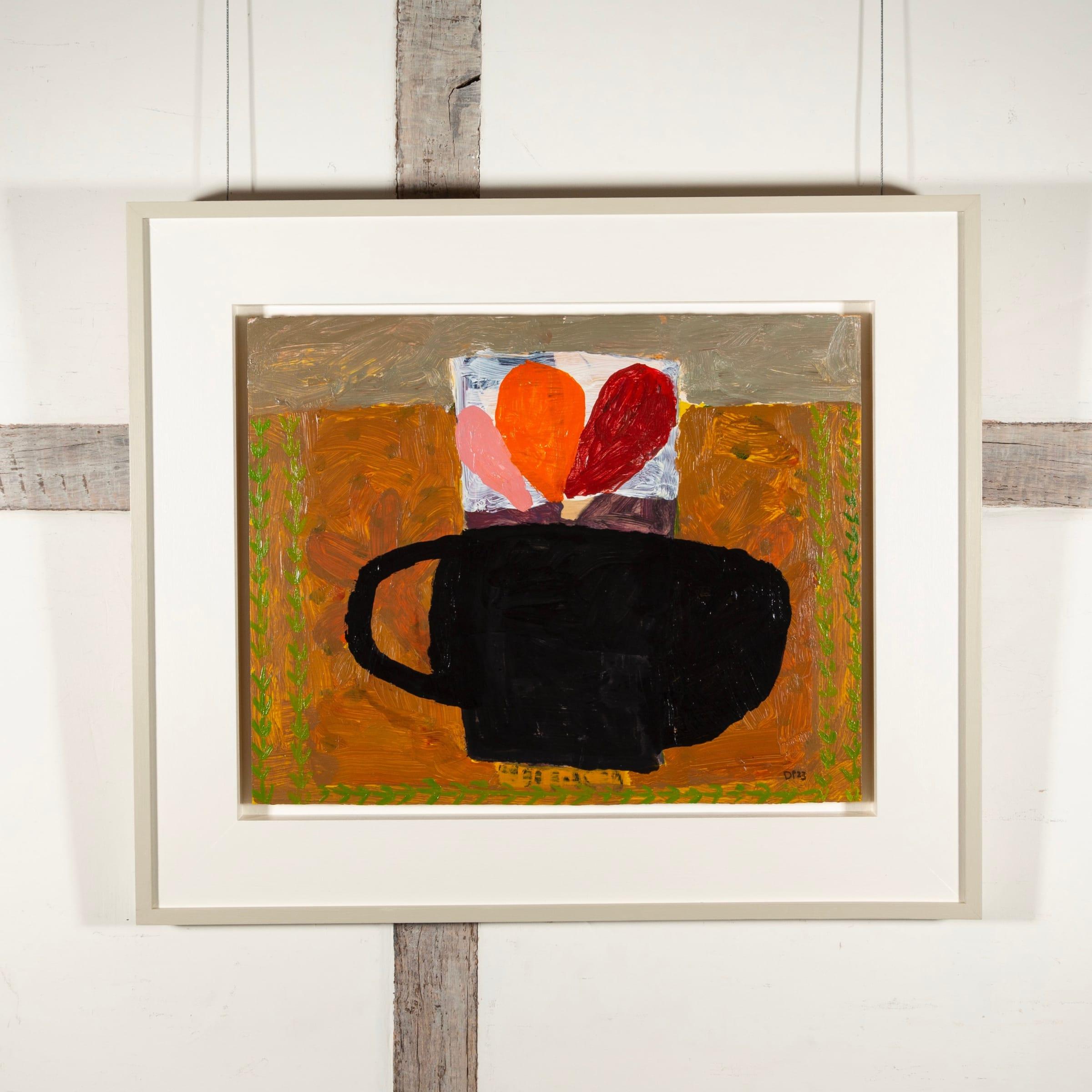 Black Bean Pot Painting by David Pearce , 2023 For Sale 1