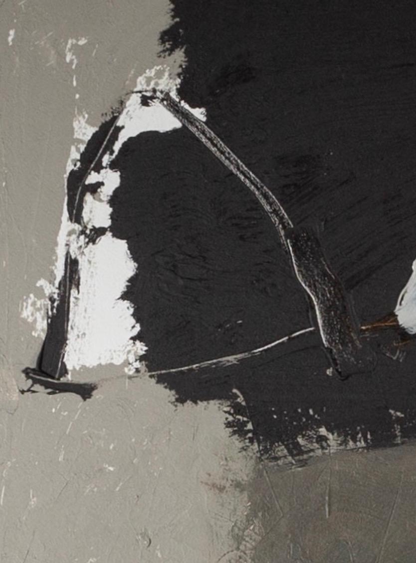 Passeggiata sul promontorio, Acrilico su tela, Pittura astratta di paesaggio con alberi, 2016 in vendita 1