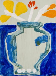 Bodegón con pintura azul de David Pearce, 2023