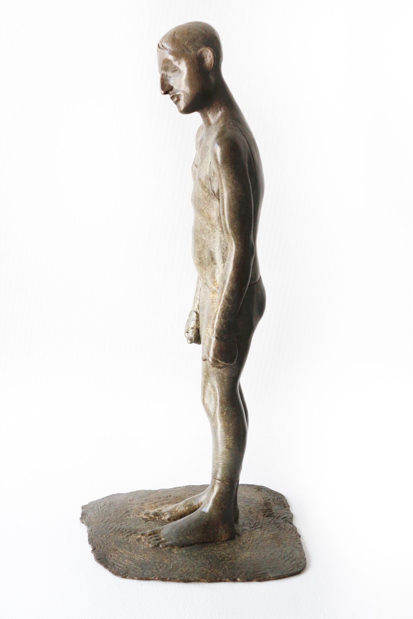 Boxer #2 - Sculpture by David Pellettier