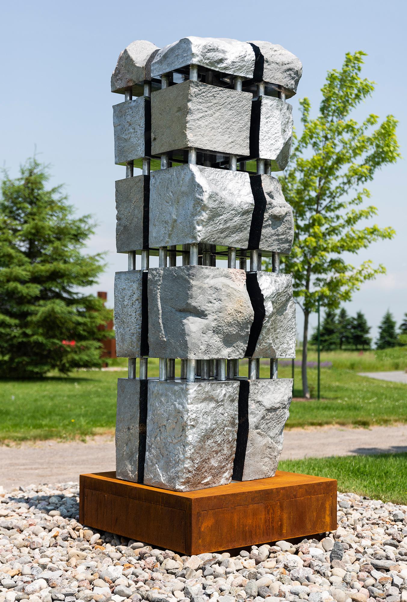 Geological Survey No3 - contemporary, abstract, multimedia, outdoor sculpture For Sale 7