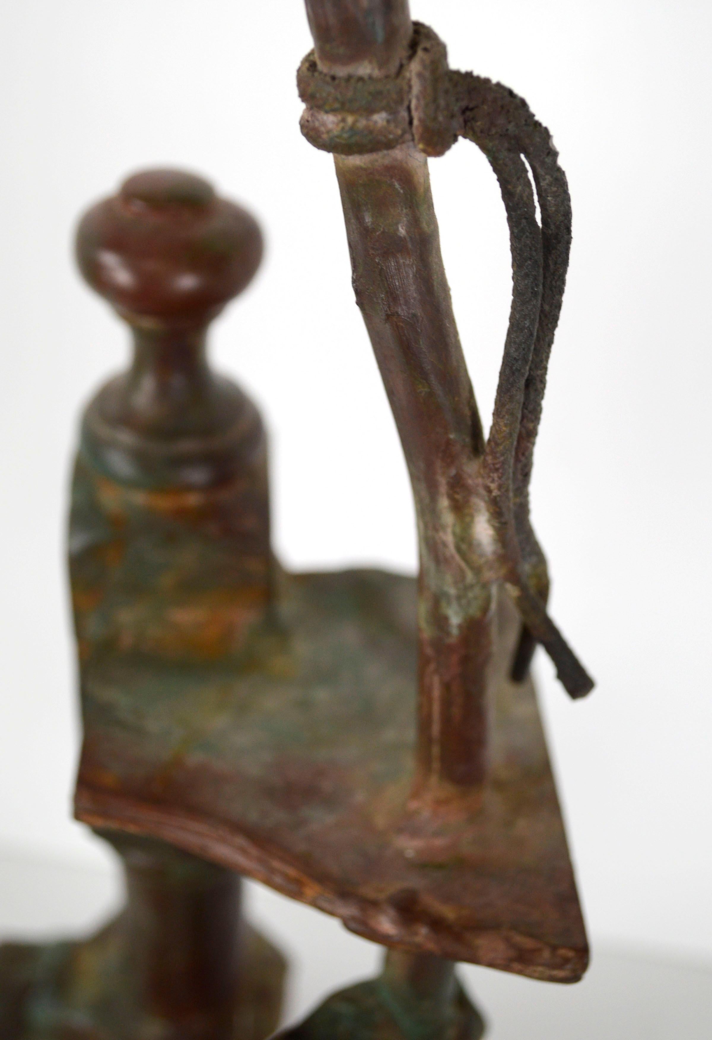 Sculpture d'assemblage moderne abstraite en bronze en vente 1