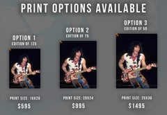 Eddie Van Halen Rocking Out and Smiling Fine Art Print