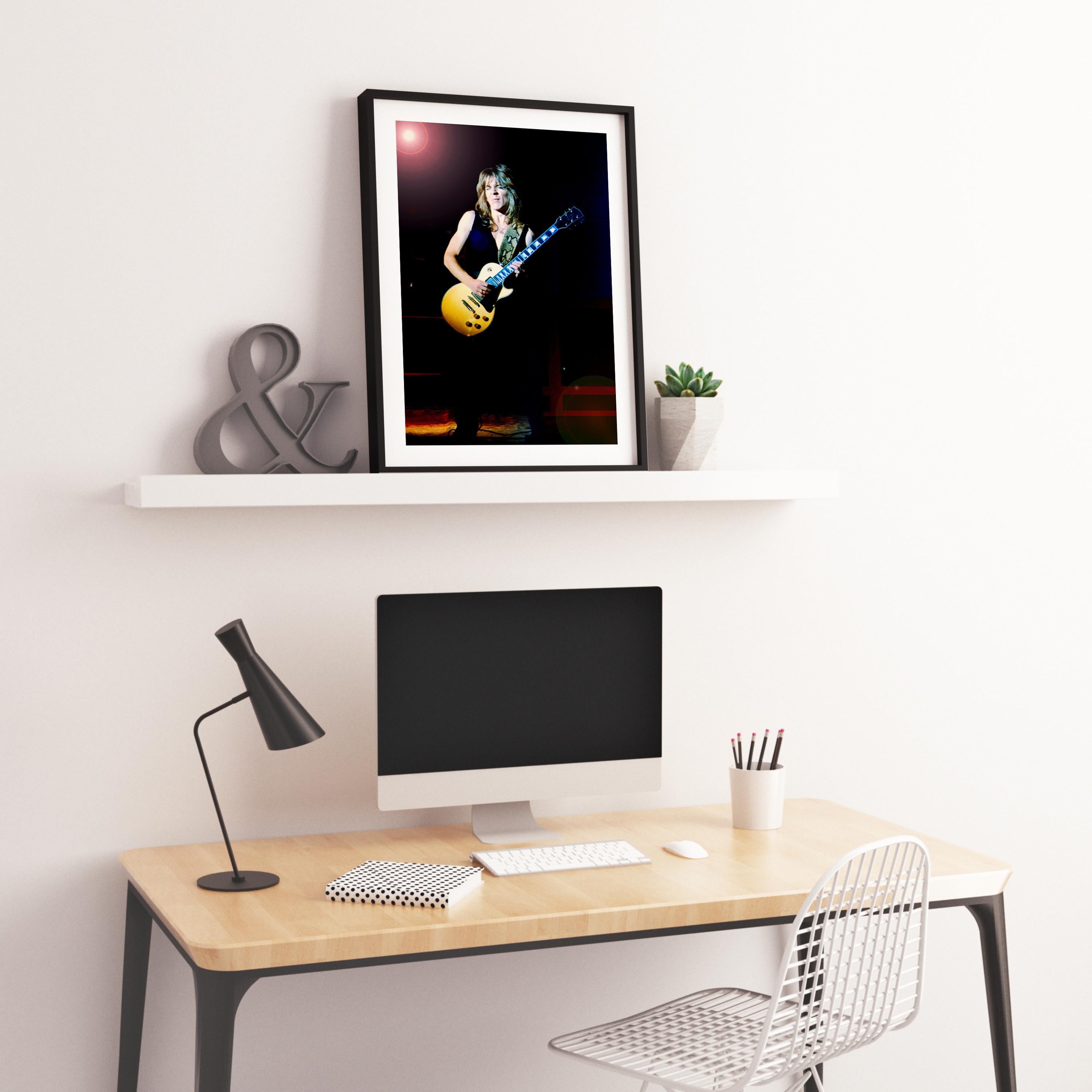 Randy Rhodes Rocking Out on Stage Fine Art Print For Sale 2