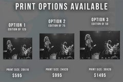 Robert Plant and Jimmy Page of Led Zeppelin Performing Fine Art Print
