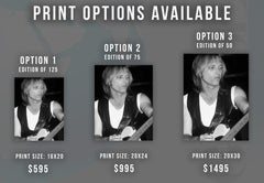 Tom Petty Playing Guitar Fine Art Print