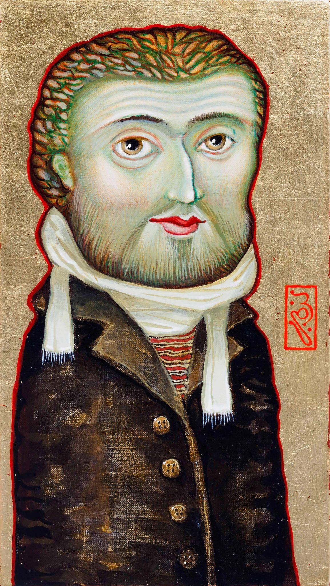 Arte georgiano contemporáneo de David Popiashvili - Poeta