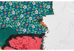 David Prentice (UK, 1936-2014) Massives Öl- und Acrylgemälde auf Leinwand, Modernistischer Blumenmuster