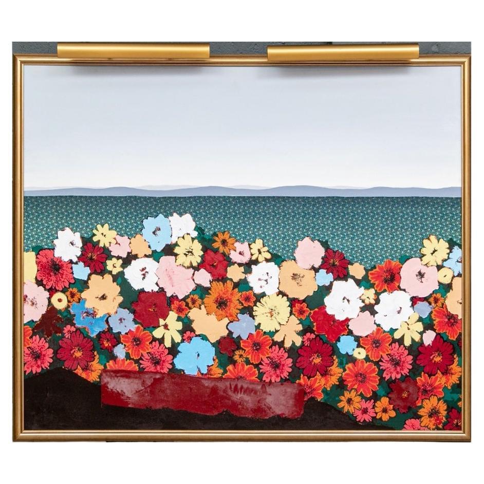 David Prentice (UK, 1936-2014) Massive Oil And Acrylic On Canvas, Modernist Flor