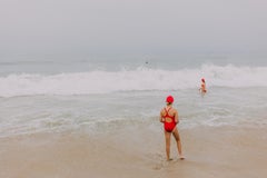 Swimming Lessons (Beach, Bathing Suite, Red Cap, Waves, Baywatch)