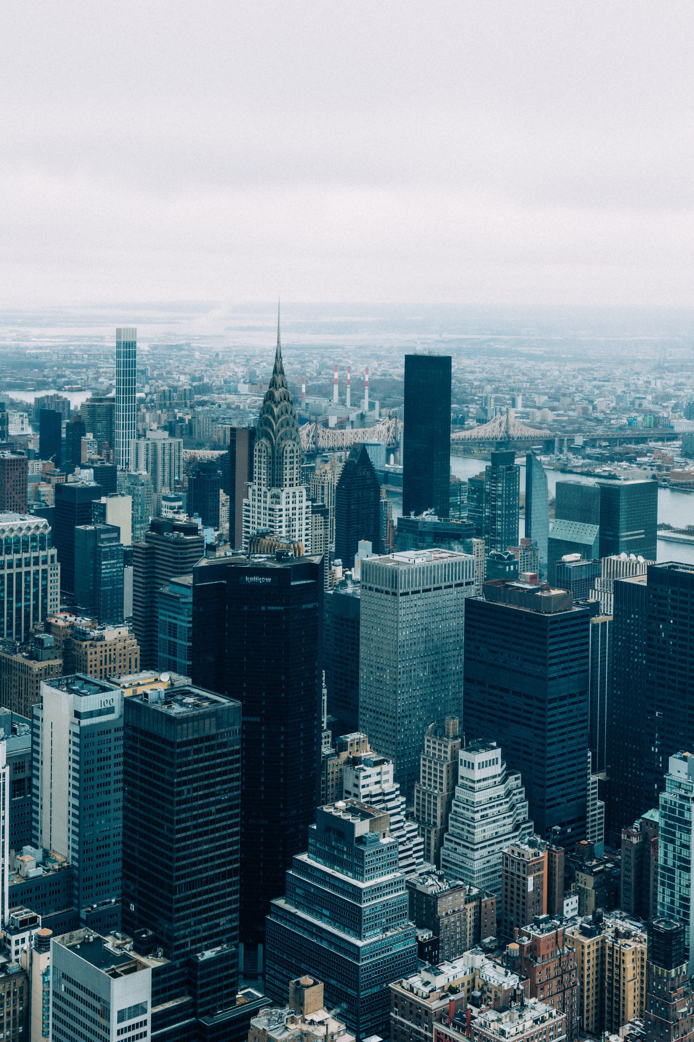 David Pugh Landscape Photograph – Ansicht aus dem Empire State Building I (Big Apple, New York City, NYC, Iconic)