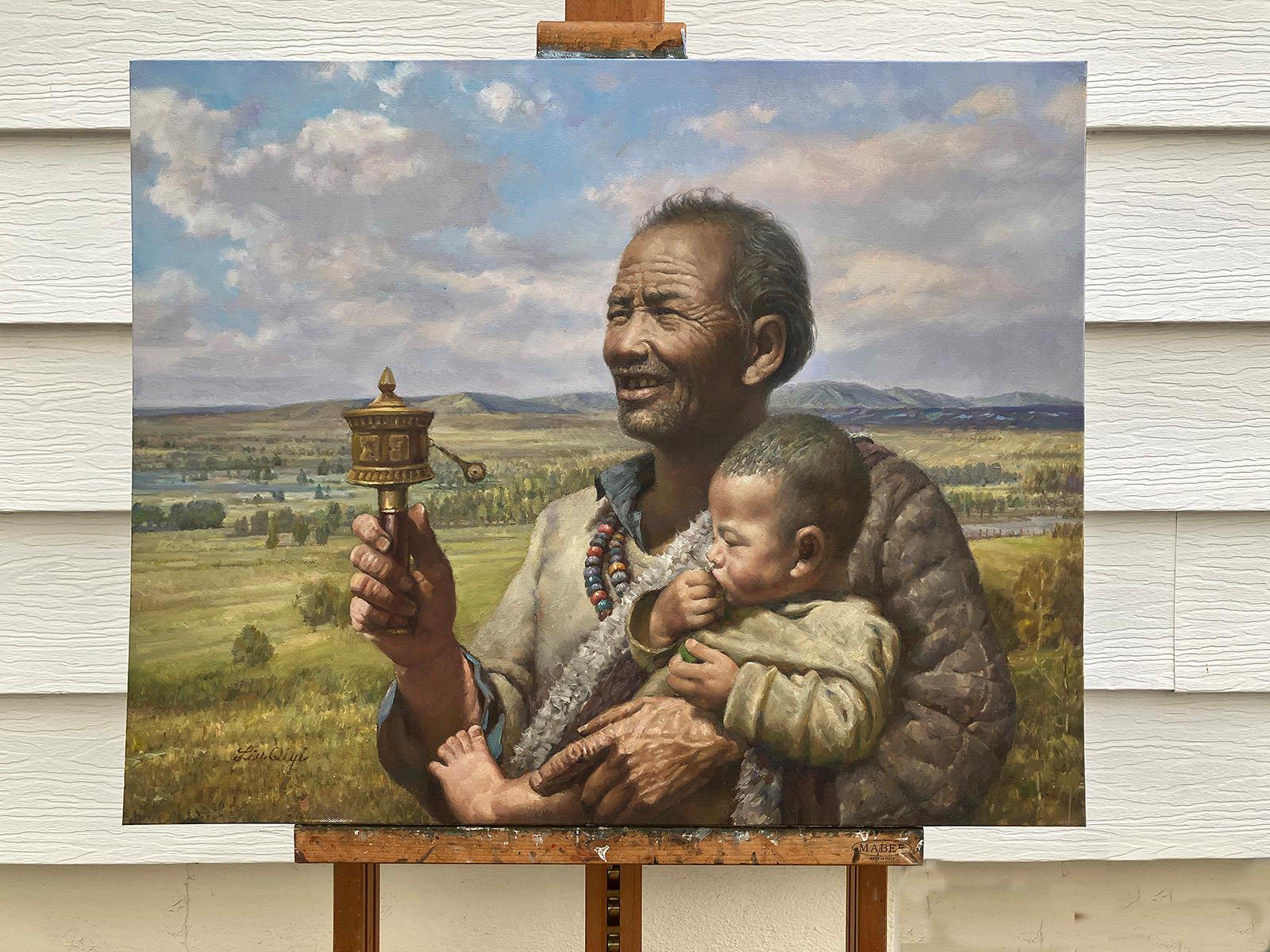 Breeze, Ölgemälde (Realismus), Painting, von David Qiyi  Liu