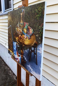 Courtyard, Oil Painting