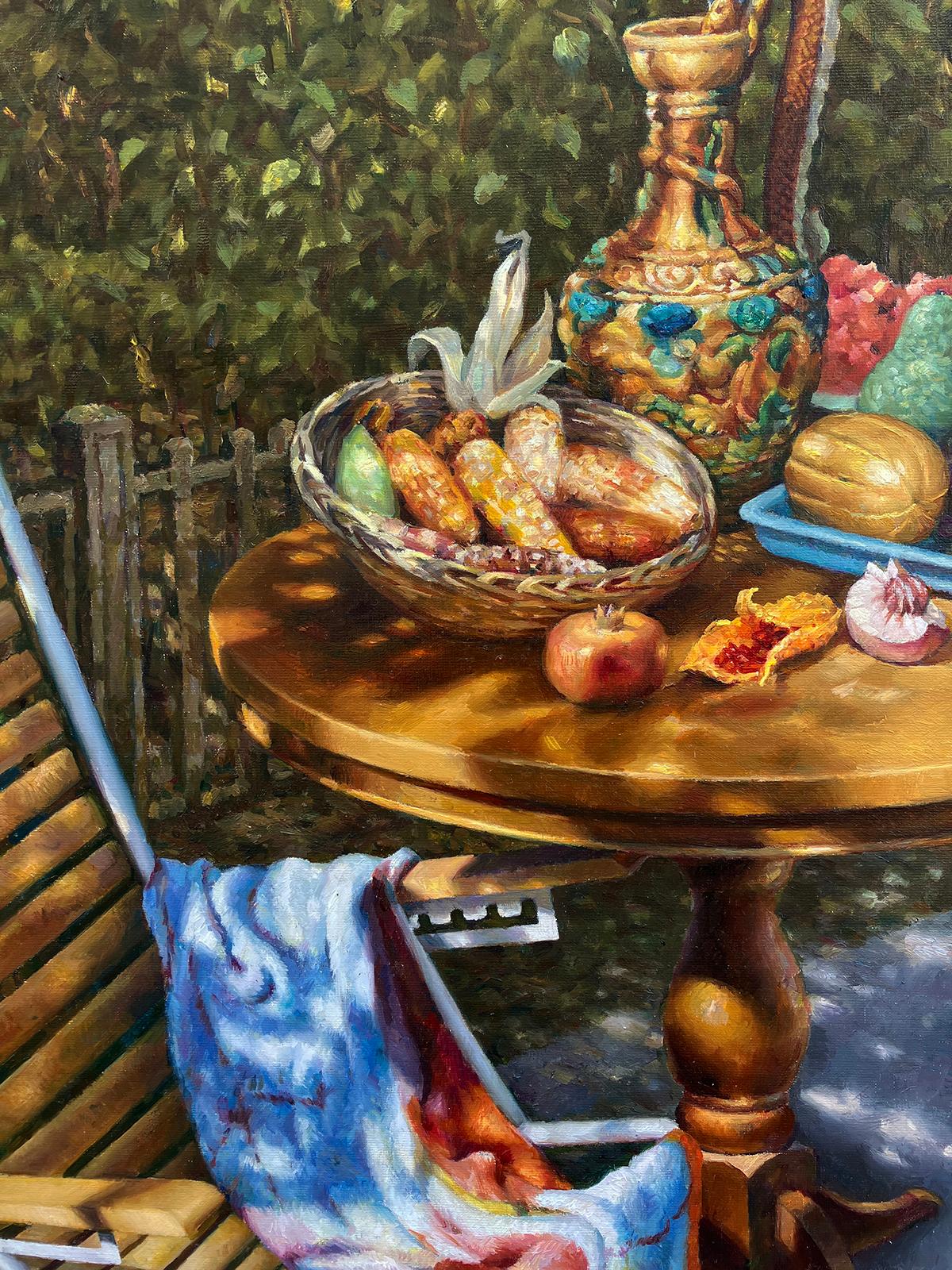 Courtyard, Oil Painting For Sale 1
