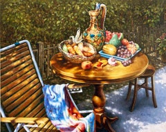 Courtyard, Oil Painting